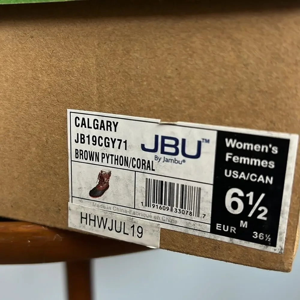 JBU by Jambu Calgary Weather Ready Rubber Boots women’s size 6.5
